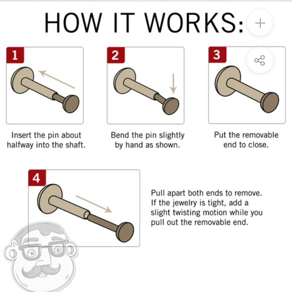 18g tiger eye stone, nose stud - Picture 5 of 5